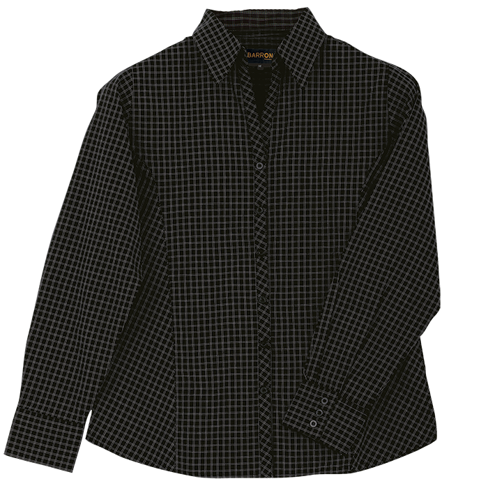 Ladies Pioneer Check Blouse Long Sleeve