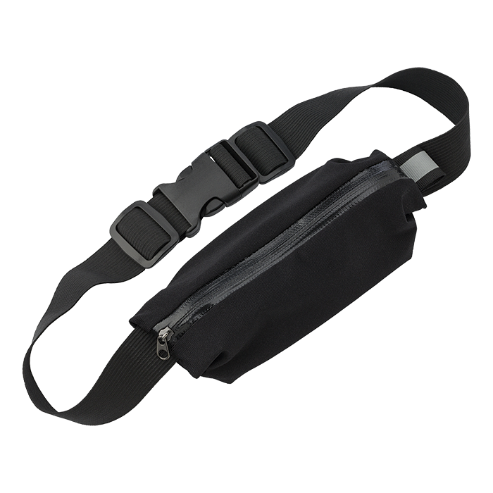 Neoprene Water Repellent Waist Bag Black / STD / Regular - Travel