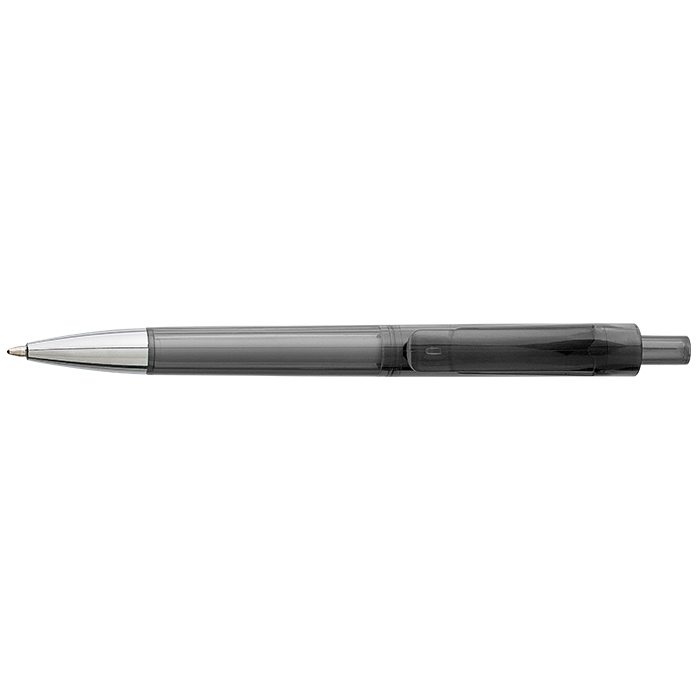 Ballpoint Pen With Transparent Coloured Barrel Black / STD / Last Buy - Writing Instruments