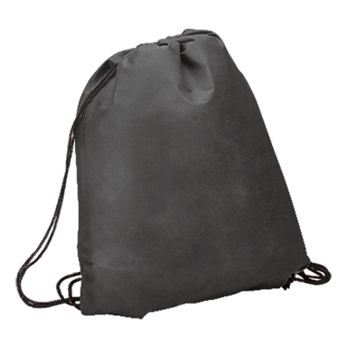 BB0001 - Drawstring Bag - Non-Woven Black / STD / Regular -