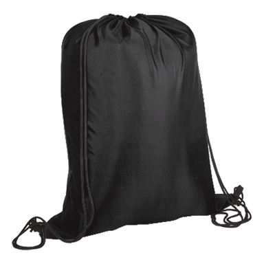 BB0009 - Lightweight Drawstring Bag - 210D Black / STD /