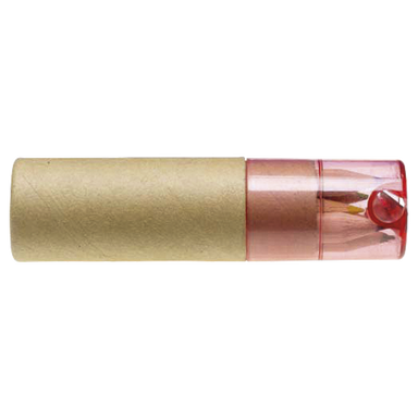 BP2497 - Coloured Pencil Set with Sharpener - of 6 Red / STD