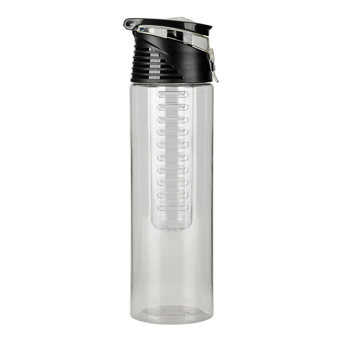 700ml AS Fruit Infuser Water Bottle With Carry Handle Clear / STD / Regular - Drinkware