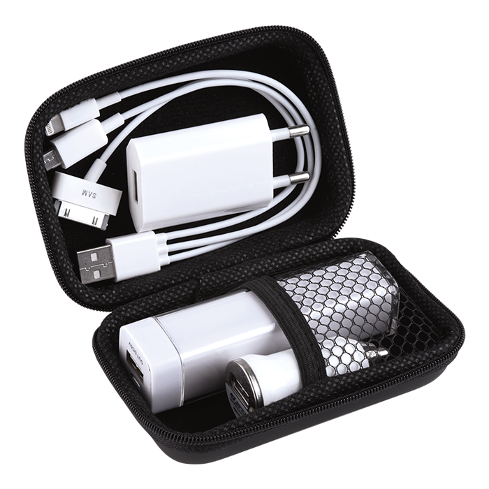 BE0041 - Power Bank Travel Kit Black / STD / Regular -