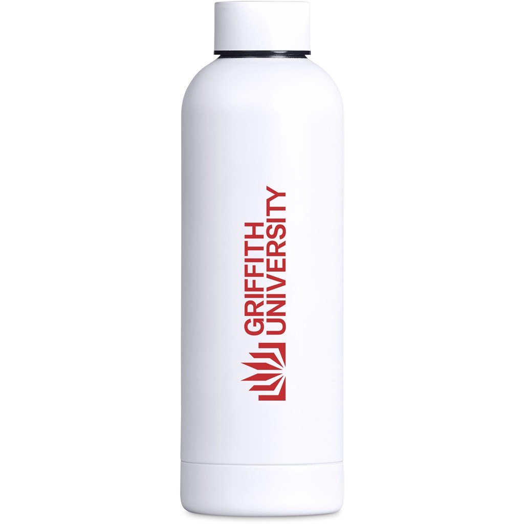 Bermuda Recycled Stainless Steel Water Bottle – 800ml SOLID WHITE - Bottles,Drinkware,Recycled Drinkware,Full-Wrap UV Bottles