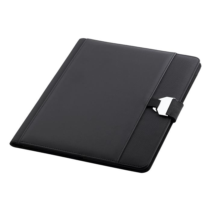 BF0095 - A4 Folder with Buckle Clip Design Black / STD /