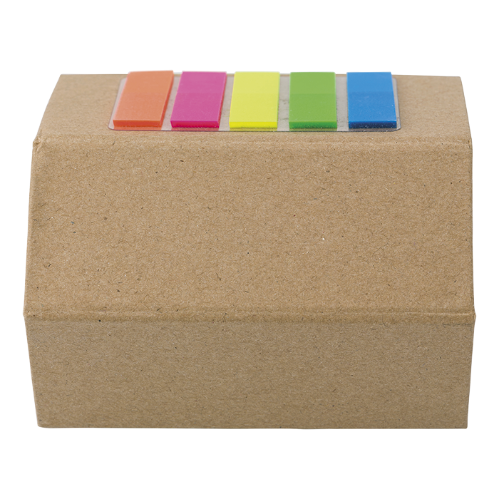 BF3487 - House Shaped Card Memo Holder Brown / STD / Regular - Sticky Notes