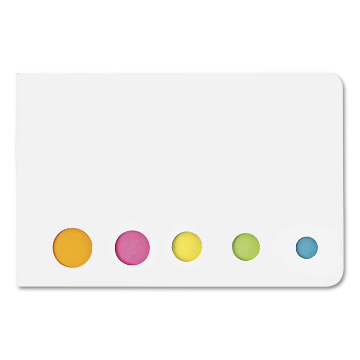 BF9104 - Holder with Sticky Notes White / STD / Regular - Notebooks