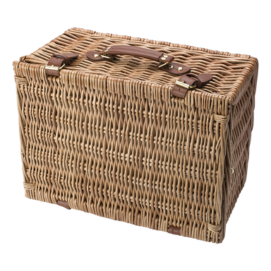 BR5794 - Two Person Willow Picnic Basket Brown / STD /