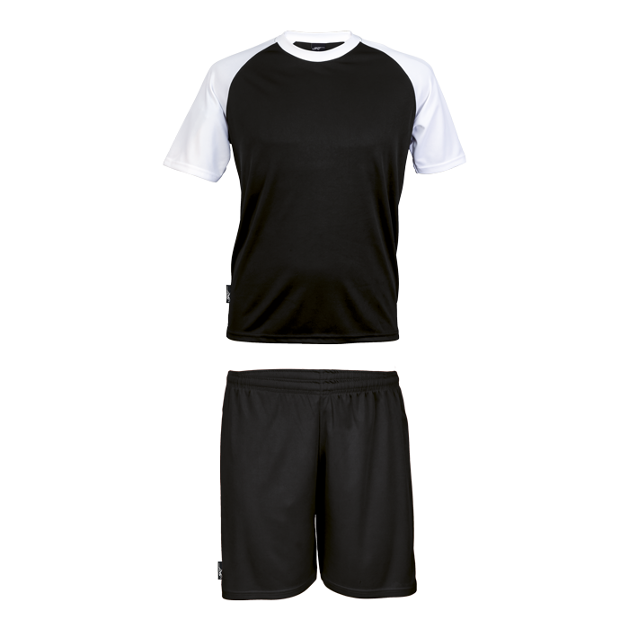 BRT Pitch Soccer Single Set Kiddies Black/White / 9 to 10 / Last Buy - On Field Apparel