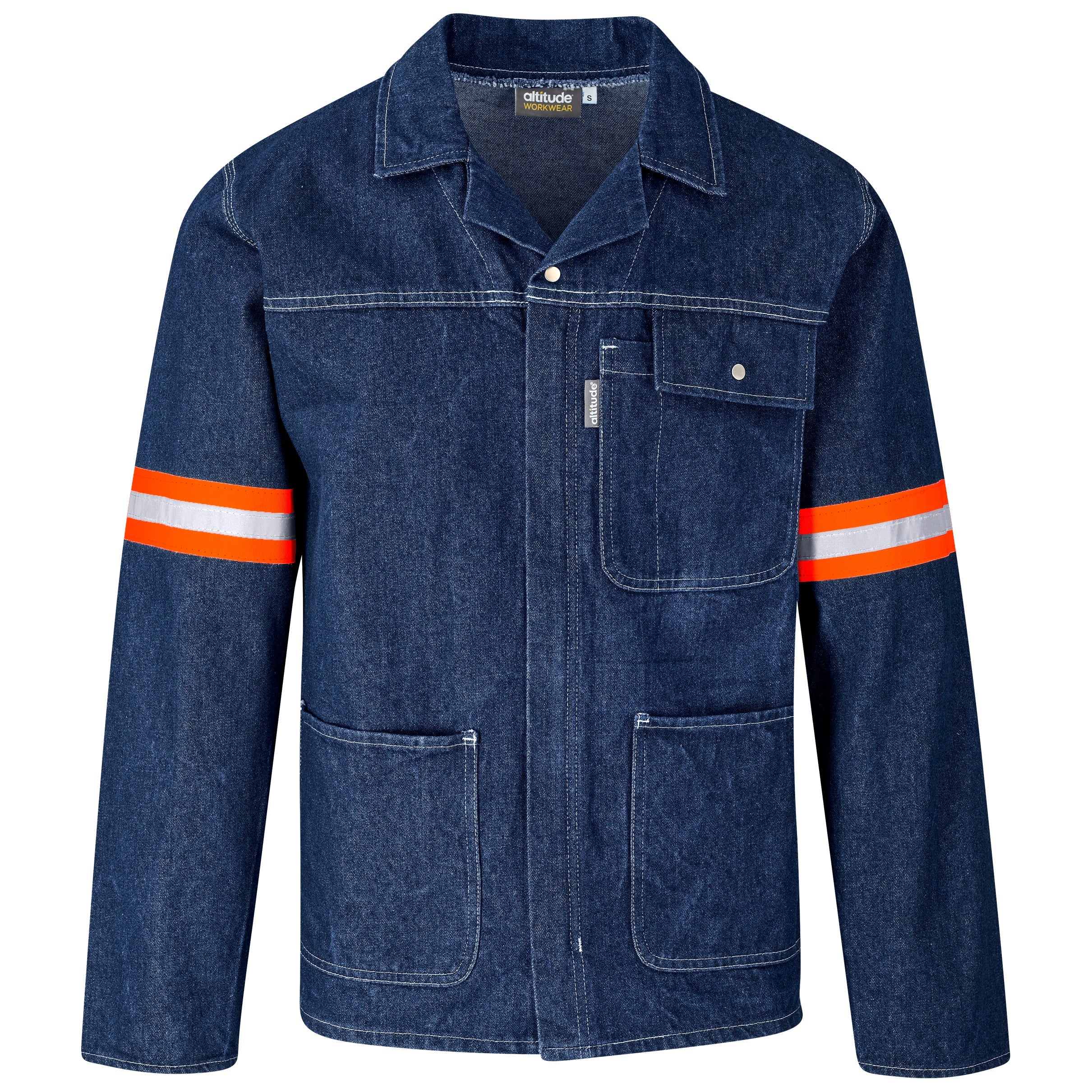 Cast Premium 100% Cotton Denim Jacket - OT - A-2XL-Blue-BU