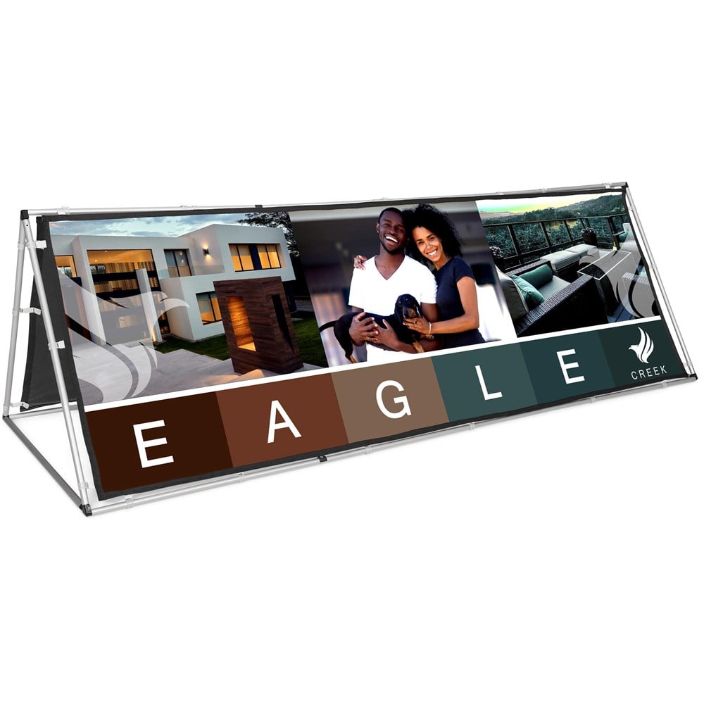 Fade Resistant A-Frame with Fabric Print 3m x 1m - Fade-Resistant Banners
