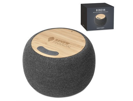 Geneva Wireless Charger & Speaker Grey / GY