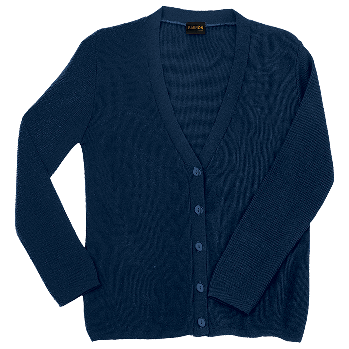 Ladies Basic Cardigan  Navy / XL / Regular -