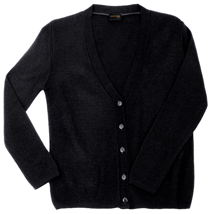 Ladies Basic Cardigan  Black / 3XL / Regular -
