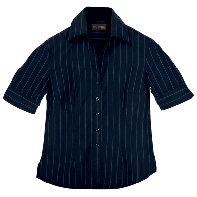 Ladies Civic Blouse Short Sleeve  Navy/White / SML /
