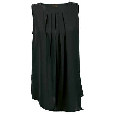 Ladies Lotus Blouse  Black / SML / Last Buy -