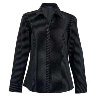 Ladies Quest Long Sleeve Blouse  Black/White / SML /