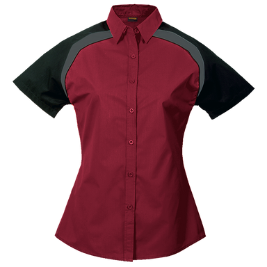 Ladies Raptor Shirt  Red/Black/Granite / SML / Last