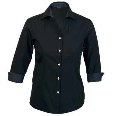 Ladies Saga Blouse  Black / SML / Last Buy -