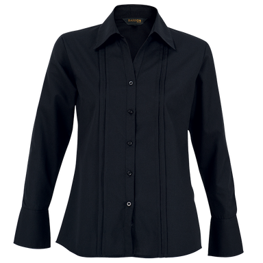 Ladies Vogue Blouse Long Sleeve  Black / SML / Last