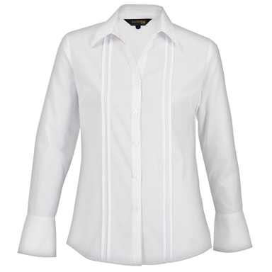 Ladies Vogue Blouse Long Sleeve  White / SML / Last