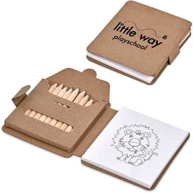 Malory Colouring Set NATURAL - Promotional Giveaways,Stationery,Ideas For Kids,Eco-Friendly Ideas,Stationery