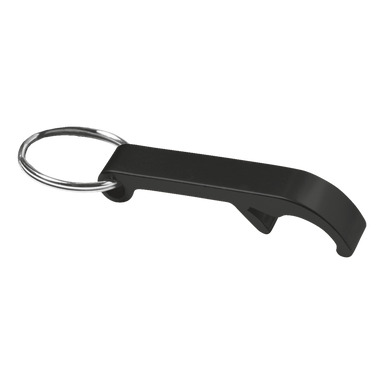 BK8517 - Metal Bottle Opener Keychain Black / STD / Regular