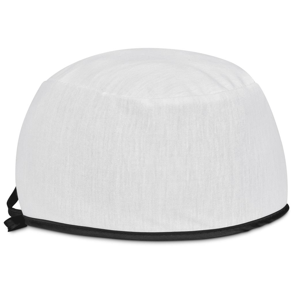 Pre-Production Sample Custom Halo Polyester Nurse Theatre Cap BLACK - Personal Care and Pamper Gifts