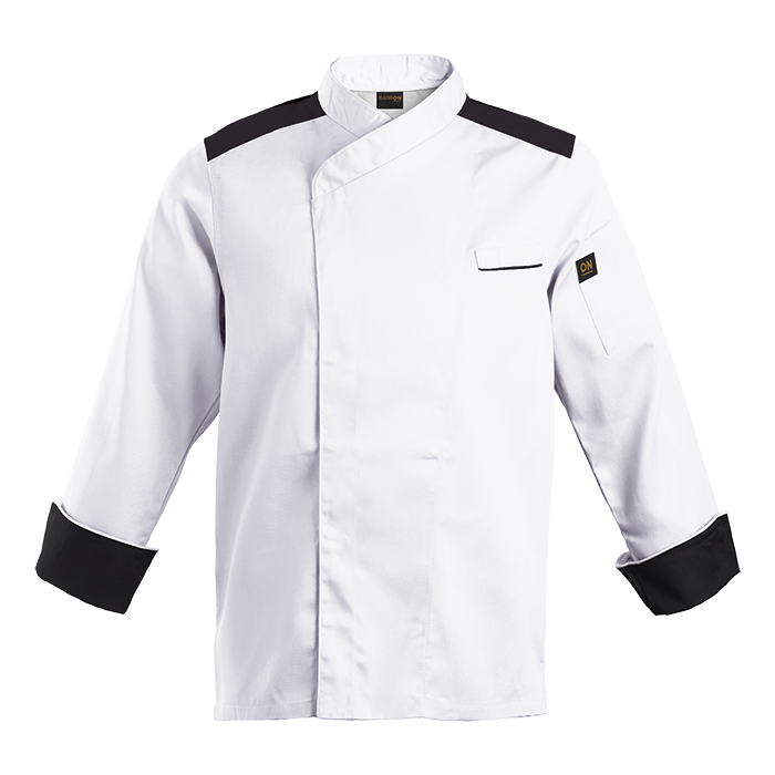 Roma Chef Jacket  White/Black / XS / Last Buy -