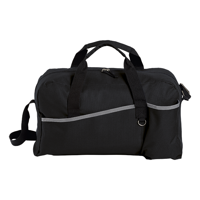 Sports Bag with Grey Trim Black / STD / Regular - Bags