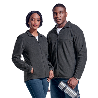 Ladies Hybrid Fleece Jacket - Tops