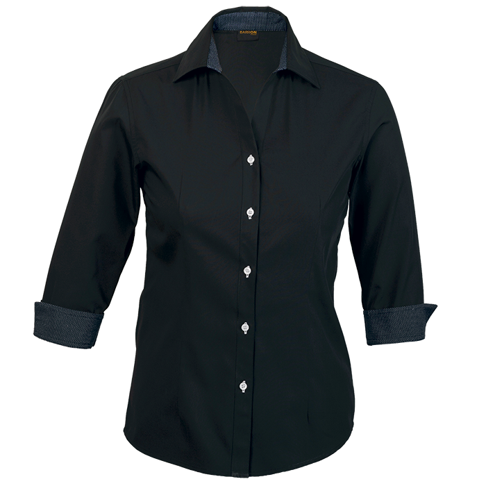 Ladies Saga Blouse Black / SML / Last Buy -