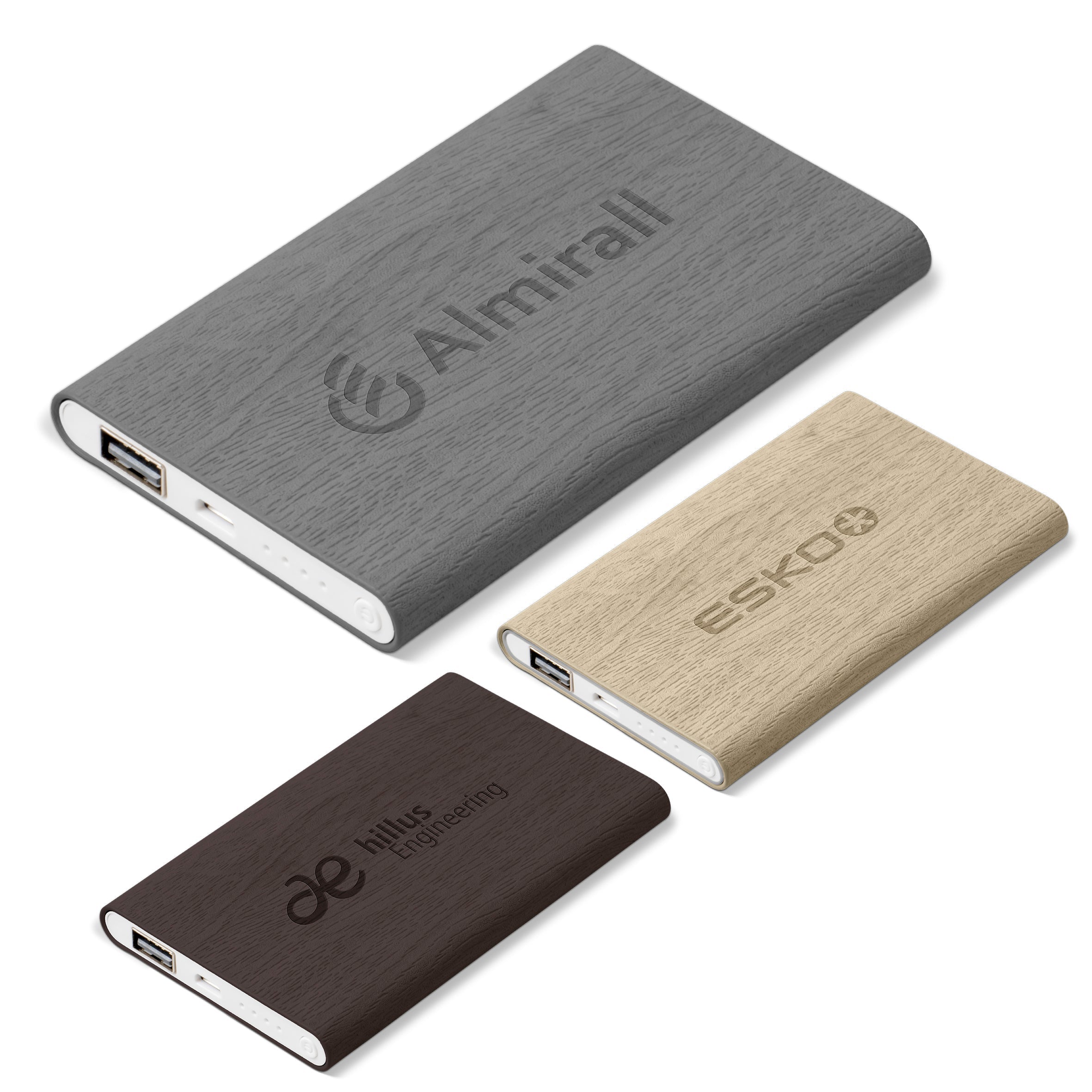 Oakridge Slim 4000Mah Power Bank-Grey-GY
