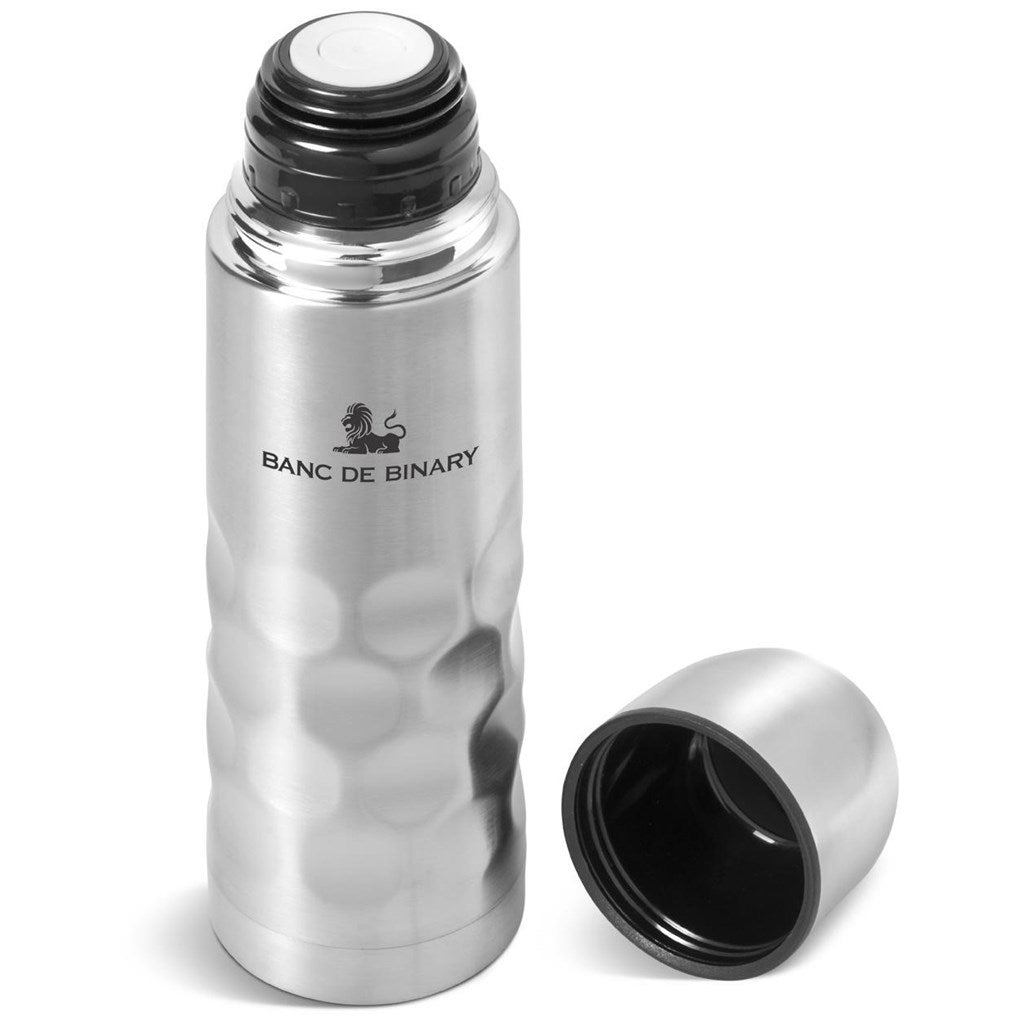 Patterned Stainless Steel Vacuum Flask - 500ml Silver / S - Drinkware