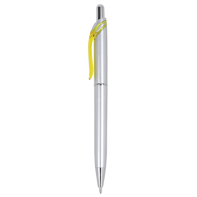Colourful Clip Ballpoint Pen Yellow / STD / Last Buy - Writing Instruments