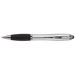 Ballpoint Pen with Rubber Grip and Stylus Silver / STD / Regular - Writing Instruments