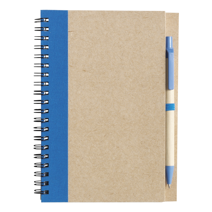 Recycled Spiral Notebook and Pen