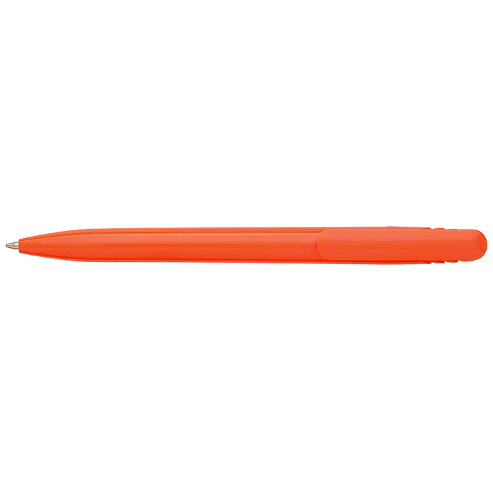 Solid Colour Ballpoint Pen with Matching Coloured Clip Orange / STD / Last Buy - Writing Instruments