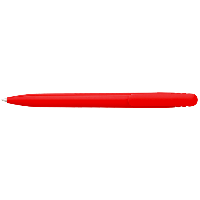 Solid Colour Ballpoint Pen with Matching Coloured Clip Red / STD / Last Buy - Writing Instruments
