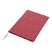 A5 Melange Notebook With Front Pocket Red / STD / Last Buy - Notebooks