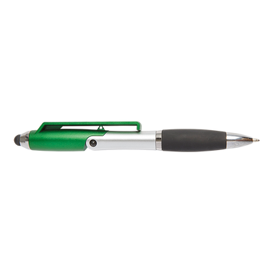 Ballpoint Pen With Stylus And Mobile Phone Stand Green / STD / Last Buy - Writing Instruments