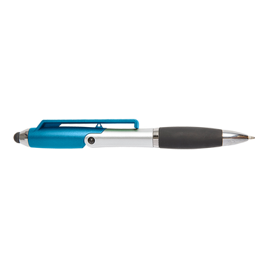 Ballpoint Pen With Stylus And Mobile Phone Stand Light Blue / STD / Last Buy - Writing Instruments