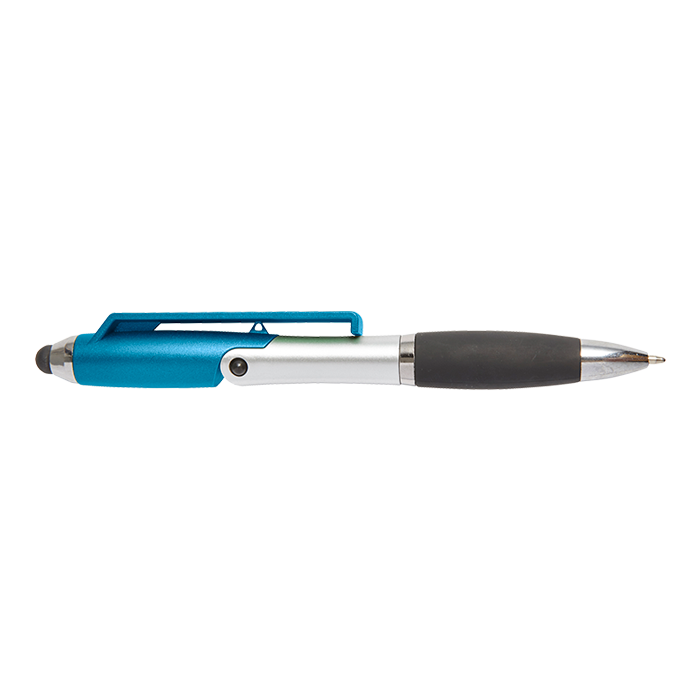 Ballpoint Pen With Stylus And Mobile Phone Stand Light Blue / STD / Last Buy - Writing Instruments