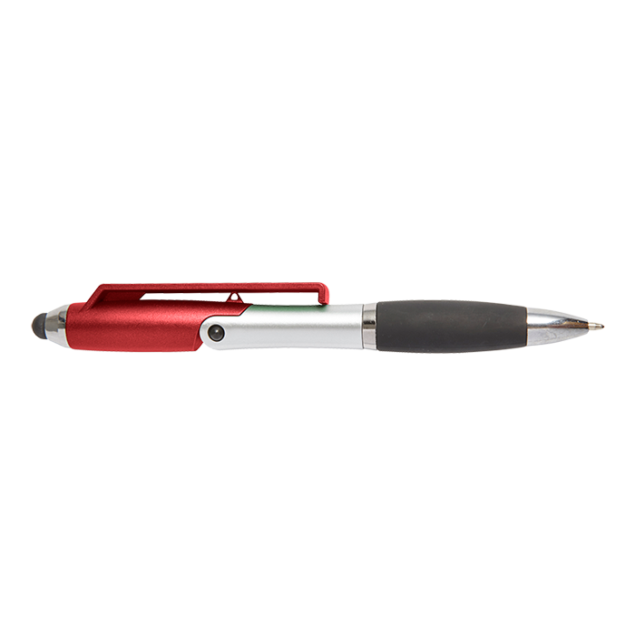 Ballpoint Pen With Stylus And Mobile Phone Stand Red / STD / Last Buy - Writing Instruments