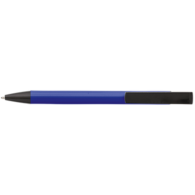 Aluminium Ballpoint Pen With Mobile Phone Stand Blue / STD / Last Buy - Writing Instruments