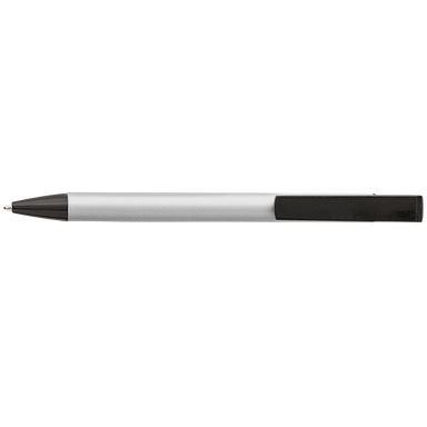 Aluminium Ballpoint Pen With Mobile Phone Stand Silver / STD / Last Buy - Writing Instruments