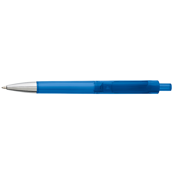 Ballpoint Pen With Transparent Coloured Barrel Light Blue / STD / Last Buy - Writing Instruments