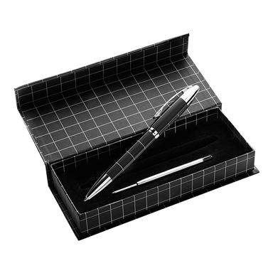 Exclusive Ballpoint Pen In Gift Box Black/Silver / STD / Last Buy - Writing Instruments