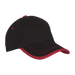 6 Panel Canvas Binding Cap Khaki/Navy / STD / Regular - Caps